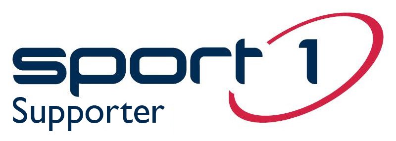 Sport 1 Supporter logo med hvit bakgrunn