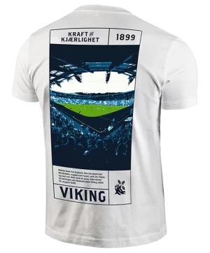 Ryggen på hvit Viking t-skjorte 1899 print