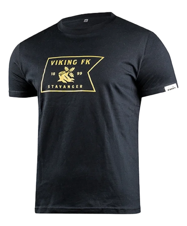 T-Skjorte med Vikinglogo gull