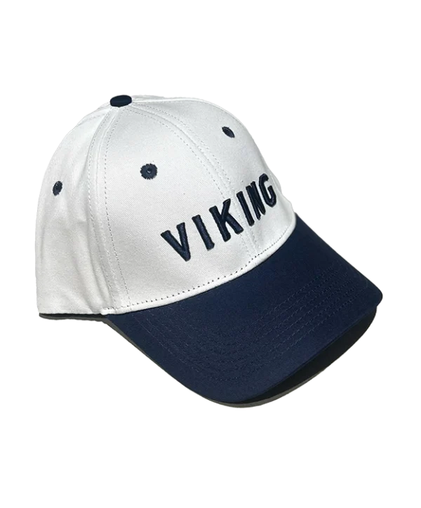 Viking Caps - Hvit m/ Navy brem (NY)