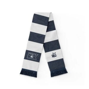 Vikingskjerf striper hvit