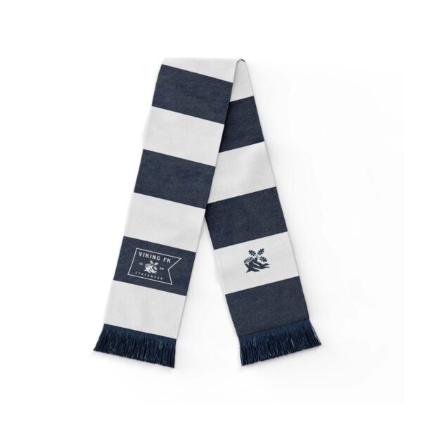Vikingskjerf striper hvit