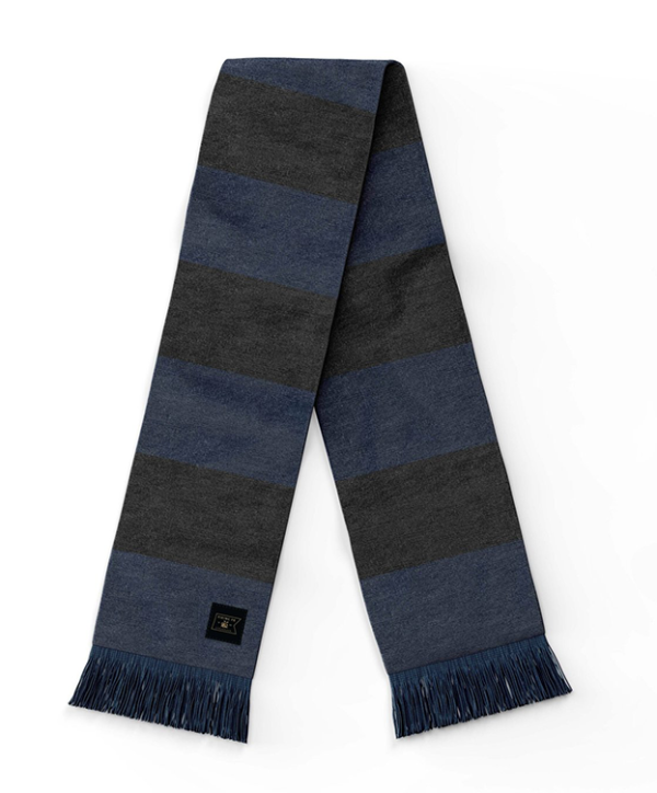 Vikingskjerf striper i svart og navy